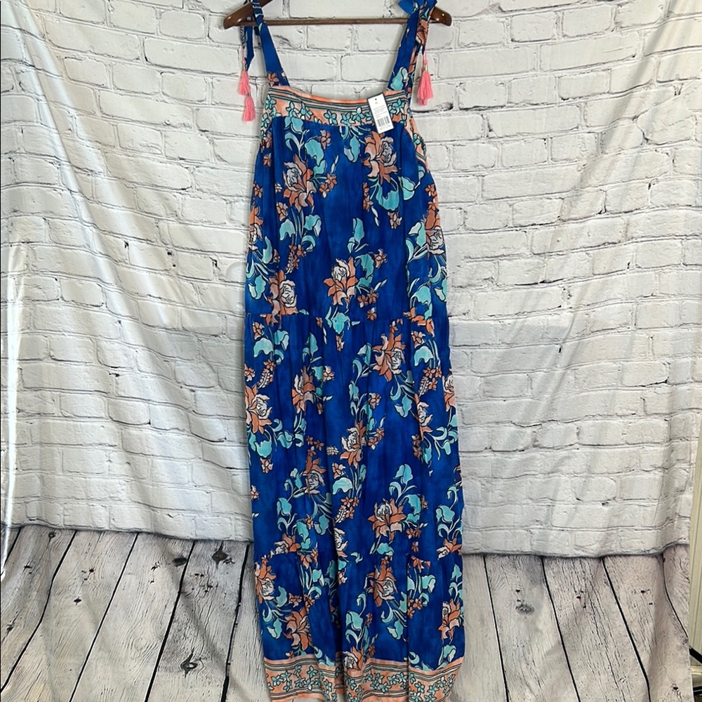Crown & Ivy Floral Tiered Maxi Dress Size X-Large Brand New W/Tags